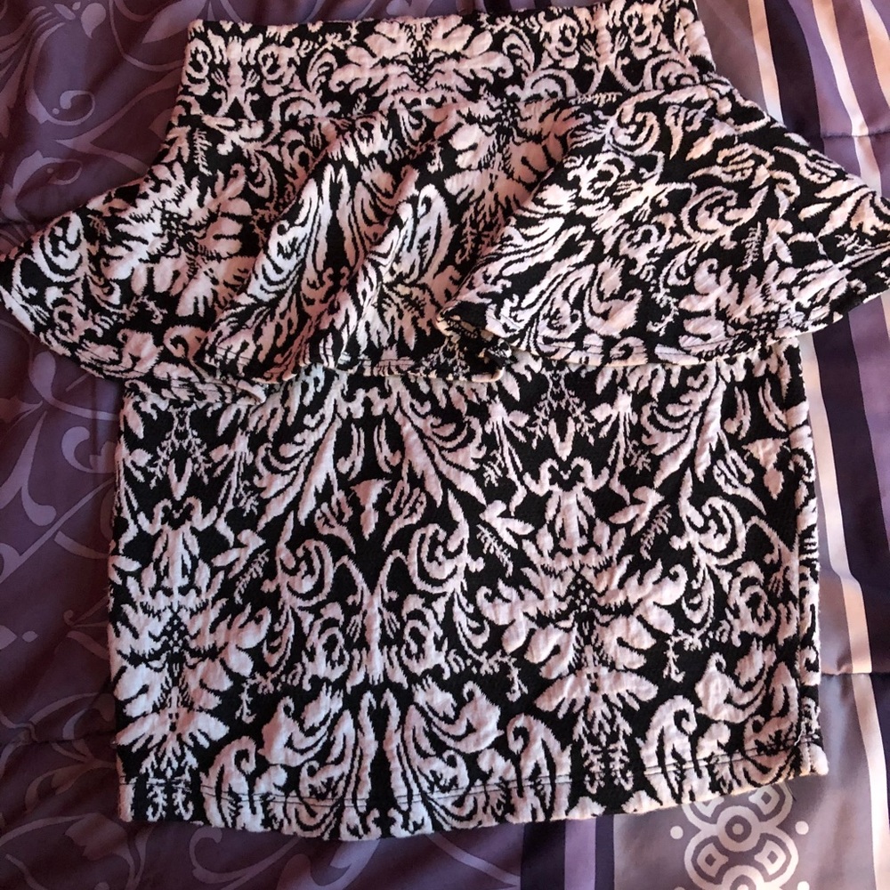 Black and white skirt